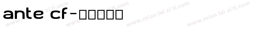 ante cf字体转换
